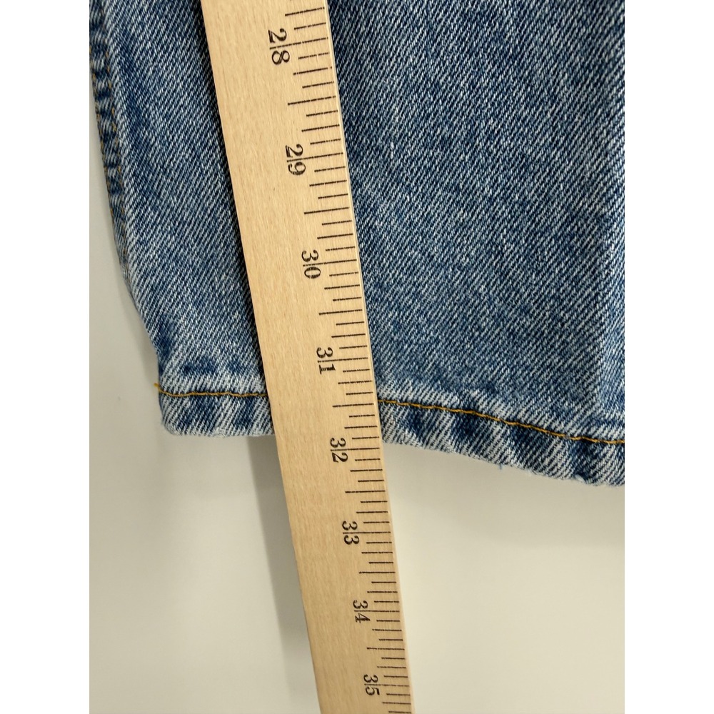 Vintage Polo Ralph Lauren Jeans Mens 33x32 Blue Banner Wide Leg Baggy Y2K - Picture 9 of 11